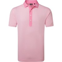 FOOTJOY 2026 FEEDER STRIPE PIQUE GOLF POLO SHIRT 39247 - PINK POP