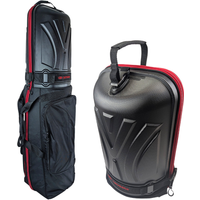 SKYMAX HARD SHELL TOP GOLF TRAVEL COVER - BLACK / RED