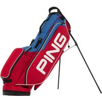PING 2026 HOOFER LITE GOLF STAND CARRY BAG - RED / BLUE - LTD EDTION CLUB TOGETHER +FREE GIFT