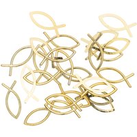 ideeshop 30% Rabatt auf goldene Fischsymbole von idee Creativmarkt 24 Stück 3cm
