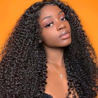 Glueless Lace Front Wig 200% Density Invisible HD/Swiss Kinky Curly 13*4 Lace Frontal Wig