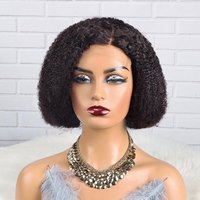 Glueless 4x4 Lace Colsure Wig 180% Density Natural Color Human Hair