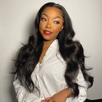 Body Wave 360 Lace Frontal Wig 150% Density Natural Color Pre-Plucked