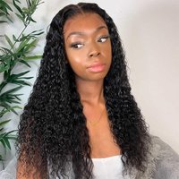 IDefinewig 200% Density Deep Curly Virgin Hair 13*4 Lace Front Wigs