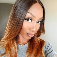 Fabulous Beyon-Celebrity Style Ombre 4x4 Lace Frontal Wig