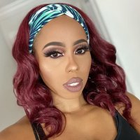 Easy Install Headband Wig Human Hair Royal Wave #99J Color