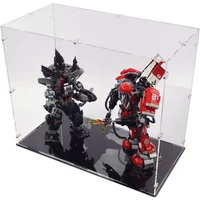 Ninjago Garma Mecha and Fire Mech Man Display Case for LEGO 70613/70615