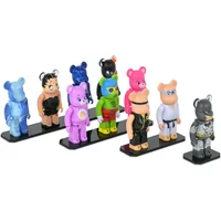 Mixed Bundle of 5 Acrylic Display Plates for Bearbrick 100%