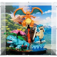 Pokémon Venusaur, Charizard and Blastoise Display Case for LEGO 72153