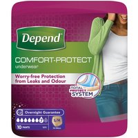Depend Comfort Protect Pants for Women Small/Medium | Pack of 10