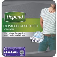 Depend Comfort Protect Pants for Men Small/Medium | Pack of 10