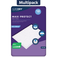 SureDry Incontinence Bed Pads 2,400ml 60 x 90cm - Pack 10 - Case 12