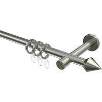 Vorhangstange Edelstahl Optik 16 mm Ø Sinux Castello