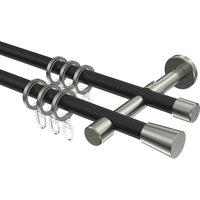 Stilgarnituren Metall in Schwarz/Edelstahl Optik 16 mm Ø Sinux Carelli, zweiläufig
