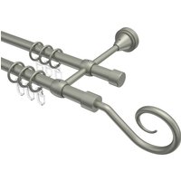 Vorhangstangen Chrom matt 2-läufig 16 mm Ø Primus Allegra