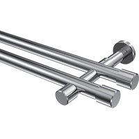 Gardinenstangen Chrom, Metall 20 mm Ø Prestige Santo, 2-läufig