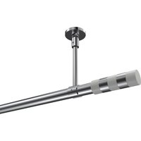 Gardinenstange (Deckenbefestigung) Chrom, Metall 20 mm Ø Sonette Mavell