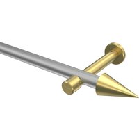 Vorhangstange Silbergrau / Messing-Optik, Metall 20 mm Ø Prestige Savio