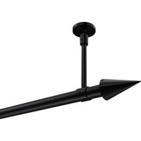 Gardinenstange (Deckenanbringung) Schwarz, Metall 20 mm Ø Sonette Savio