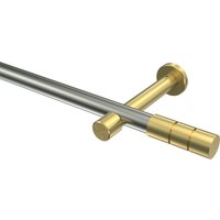 Gardinenstange Edelstahl-Optik / Messing-Optik 20 mm Ø Prestige Elanto