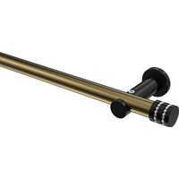 Gardinenstange Messing Antik / Schwarz, Metall 20 mm Ø Platon Estana