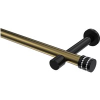 Gardinenstange Messing Antik / Schwarz, Metall 20 mm Ø Prestige Estana