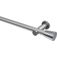 Gardinenstange Silbergrau / Chrom, Metall 20 mm Ø Platon Sitra