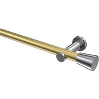 Vorhangstange Messing-Optik / Chrom, Metall 20 mm Ø Platon Sitra