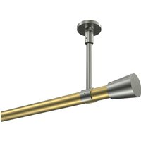 Vorhangstange (Deckenanbringung) Messing-Optik / Edelstahl-Optik, Metall 20 mm Ø Sonette Sitra
