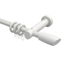 Vorhangstangen Weiß 20 mm Ø Talena Etta Metall / Holz