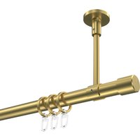 Gardinenstange (Deckenmontage) Messing-Optik, Metall 20 mm Ø Sonette Santo