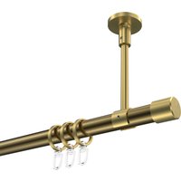 Vorhangstange (Deckenmontage) Messing Antik / Messing-Optik, Metall 20 mm Ø Sonette Santo