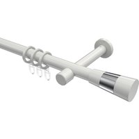 Gardinenstangen Weiß, Metall 20 mm Ø Prestige Tanara