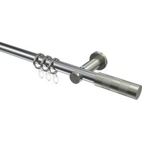 Vorhangstange Chrom / Edelstahl-Optik, Metall 20 mm Ø Platon Mavell