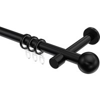 Vorhangstangen Schwarz, Metall 20 mm Ø Prestige Luino