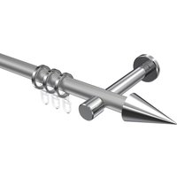 Gardinenstange Silbergrau / Chrom, Metall 20 mm Ø Prestige Savio