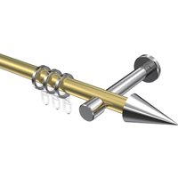Vorhangstange Messing-Optik / Chrom, Metall 20 mm Ø Prestige Savio