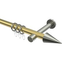 Gardinenstangen Messing-Optik / Edelstahl-Optik 20 mm Ø Prestige Savio