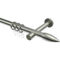 Gardinenstangen Edelstahl-Optik 20 mm Ø Prestige Samanto