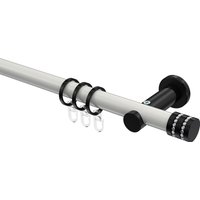 Stilgarnituren Weiß / Schwarz, Metall 20 mm Ø Platon Estana
