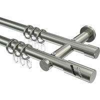 Stilgarnituren Edelstahl-Optik 20 mm Ø Platon Zoena, doppelläufig
