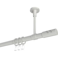 Gardinenstange (Deckenmontage) Weiß, Metall 20 mm Ø Sonette Zoena