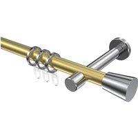 Vorhangstange Messing-Optik / Chrom, Metall 20 mm Ø Prestige Sitra