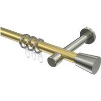 Gardinenstange Messing-Optik / Edelstahl-Optik 20 mm Ø Prestige Sitra