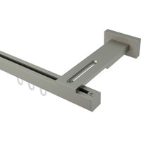 Innenlauf-Gardinenstangen Satin-Silber eckig/kantig 20x20 mm Quadline (Multi) Sono