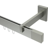 Innenlauf-Gardinenstangen Eckdesign Edelstahl-Optik Smartline Lox