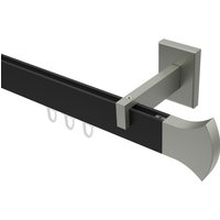 Innenlaufstange Schwarz / Edelstahl-Optik eckig Smartline Conex