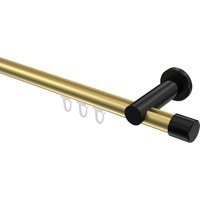 Innenlaufstange Messing-Optik / Schwarz, Aluminium / Metall 20 mm Ø Platon Santo