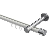 Innenlauf-Vorhangstange Weiß / Chrom, Aluminium / Metall 20 mm Ø Prestige Santo