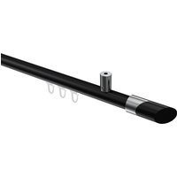 Innenlauf-Vorhangstange (Deckenanbringung) Schwarz / Chrom, Aluminium / Metall 20 mm Ø Sonius Verano